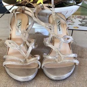 Gold Nina Ruthie Heels